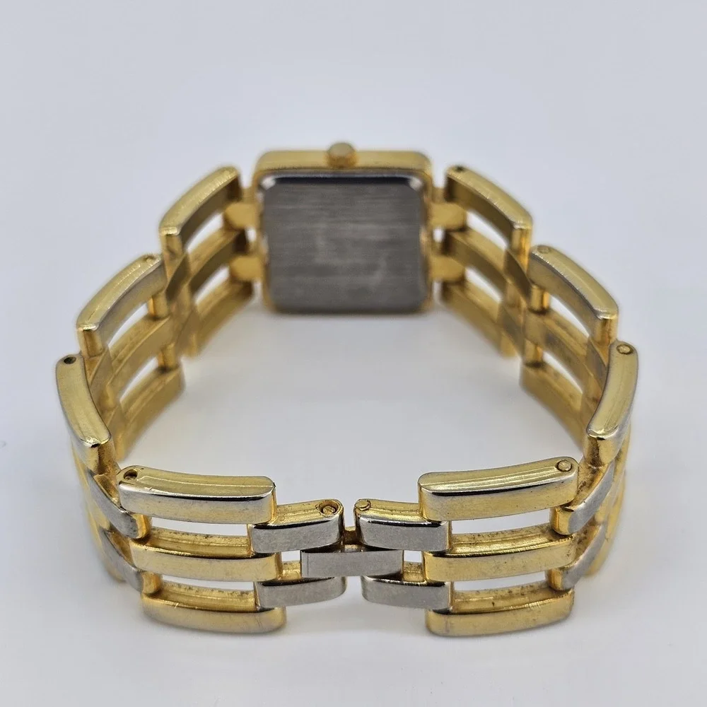 Women's Analog Watch 22MM Gold Dial Two Tone Bands‎ 6.5